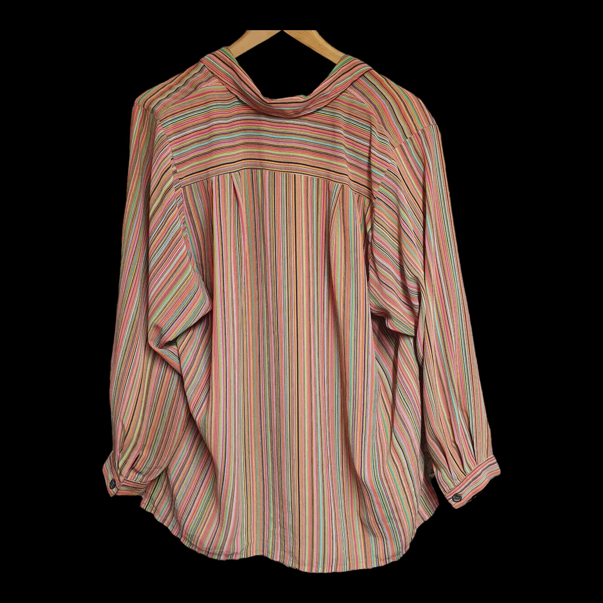 Womens Vintage Ben Original Multicoloured Striped Blouse UK