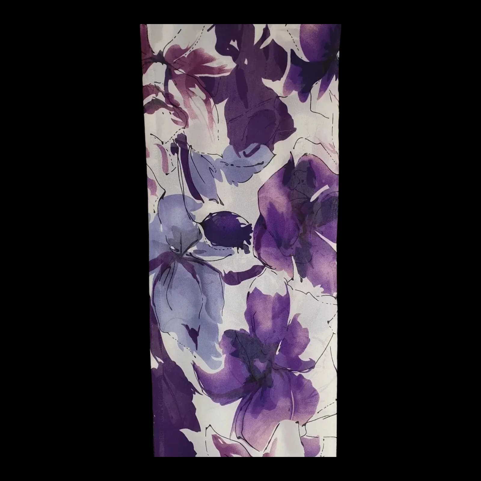 Womens Vintage BHS Maxi Purple Floral Dress UK 12 - Dresses