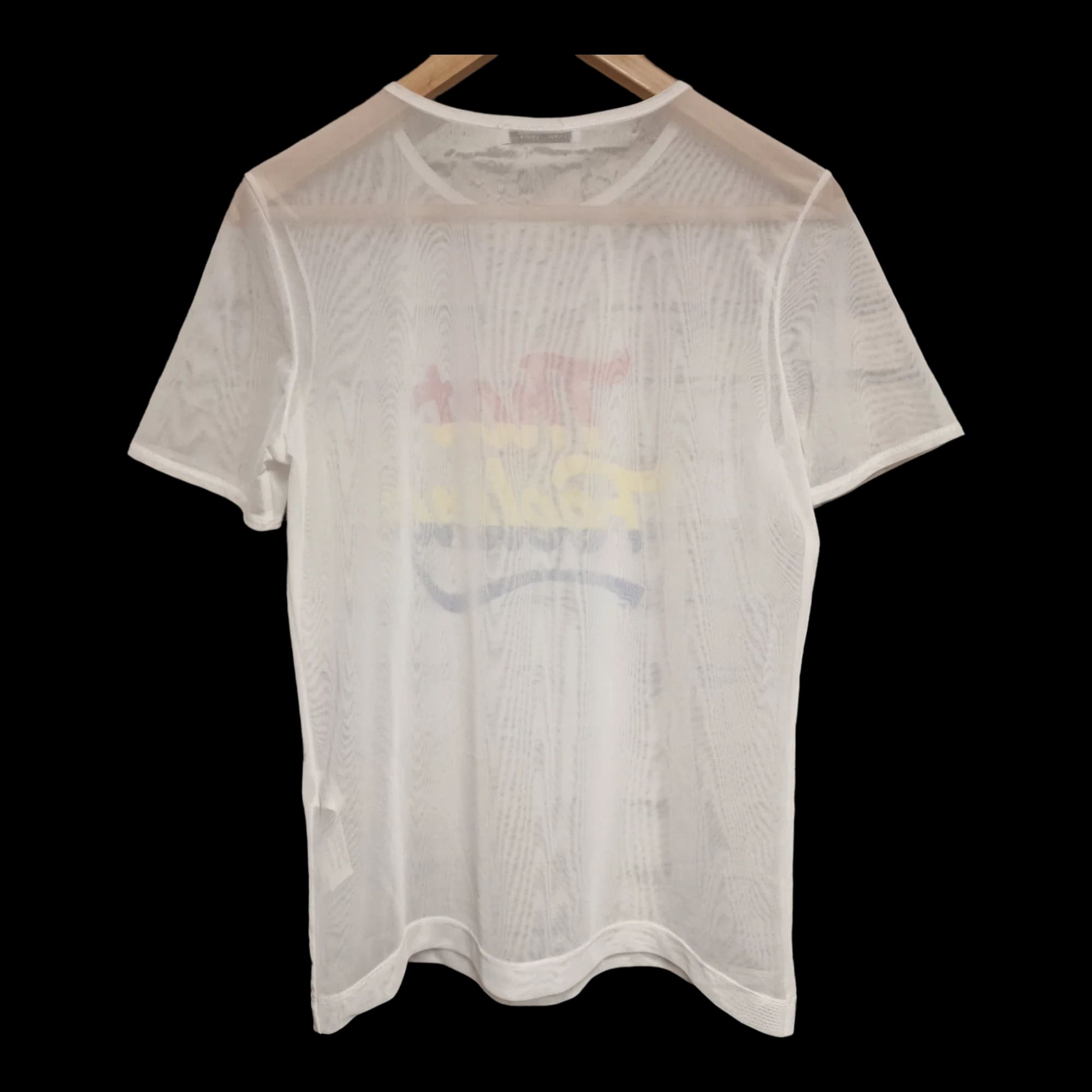 Womens Zara White Transparent T-Shirt UK 8 - T-Shirts - 2