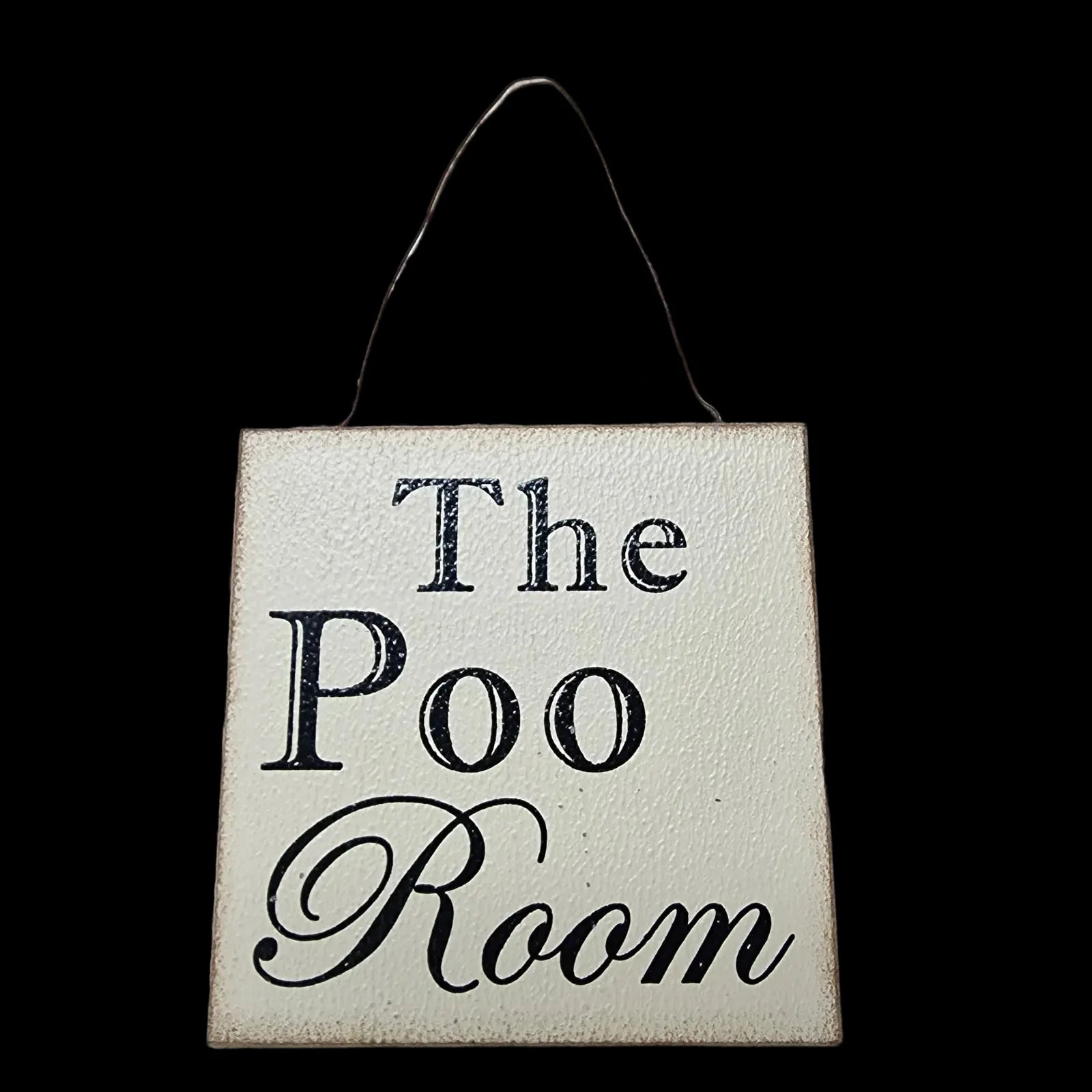 Wooded The Poo Room Sign Wall Art - Heaven Sends Ltd - 1