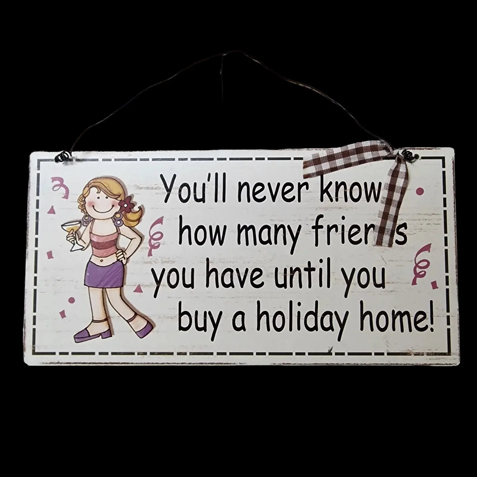 Wooden Friends Sign Wall Art - Unbranded - 1 - 1287