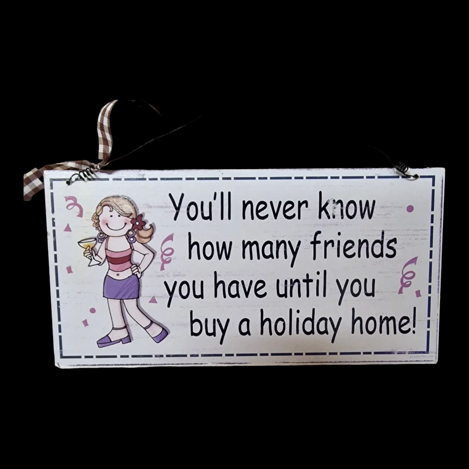 Wooden Friends Sign Wall Art - Unbranded - 1 - 1286