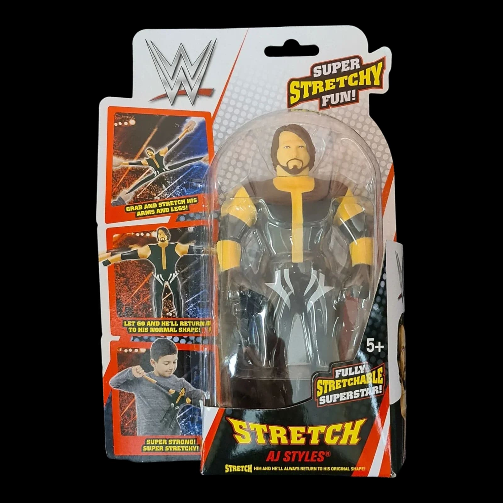 WWE American Wrestling AJ Styles Stretch Action Figure