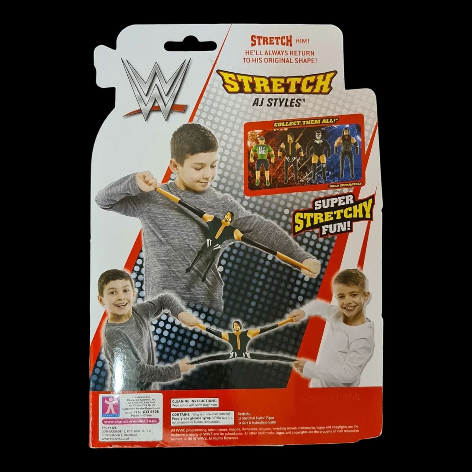 WWE American Wrestling AJ Styles Stretch Action Figure