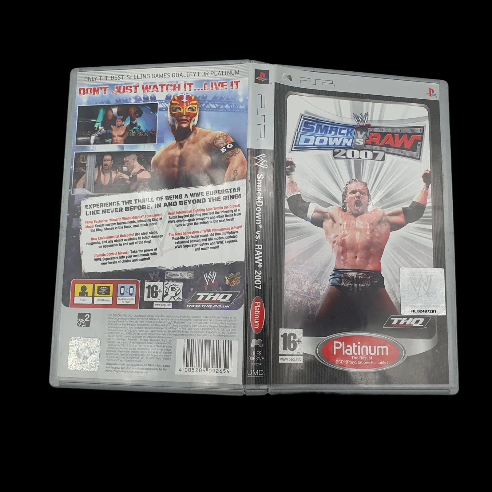 Wwe Smack Down Vs Raw 2007 Wrestling Sony Psp Thq Cib Pegi