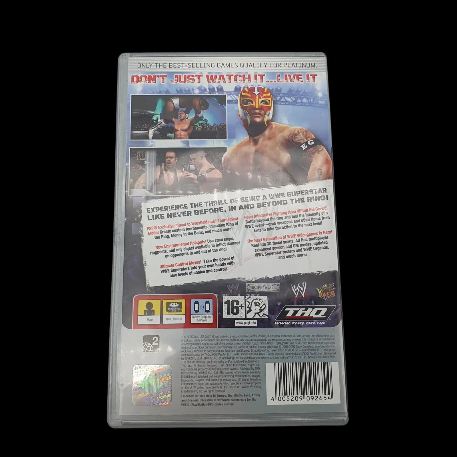 Wwe Smack Down Vs Raw 2007 Wrestling Sony Psp Thq Cib Pegi