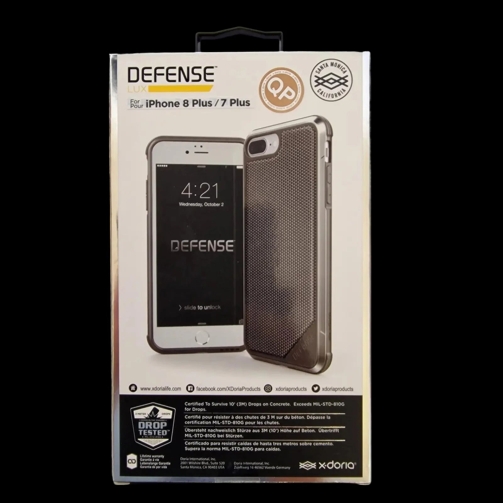 X-doria Iphone 7 Plus And 8 Case Defense Lux Military Grade
