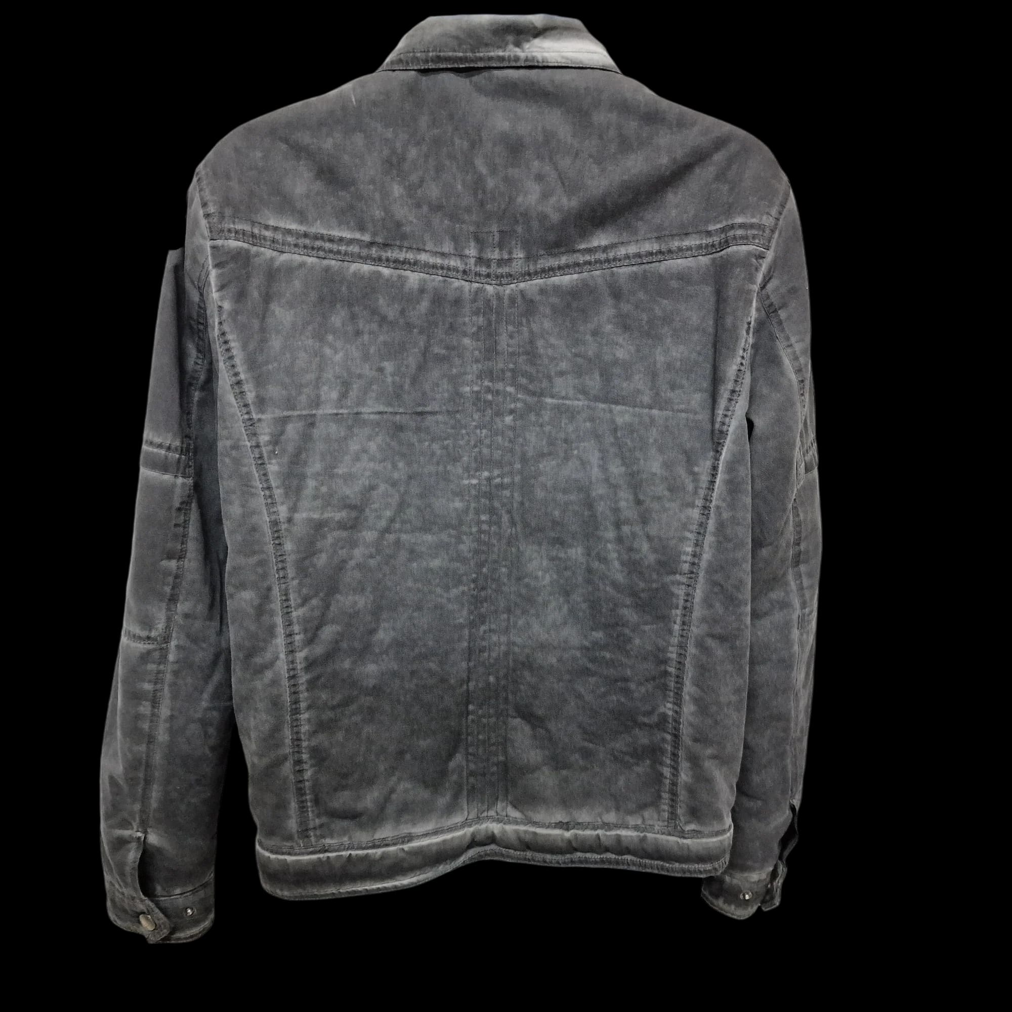 Xray Jeans Mens Grey Biker Jacket UK Large - 2 - 3374