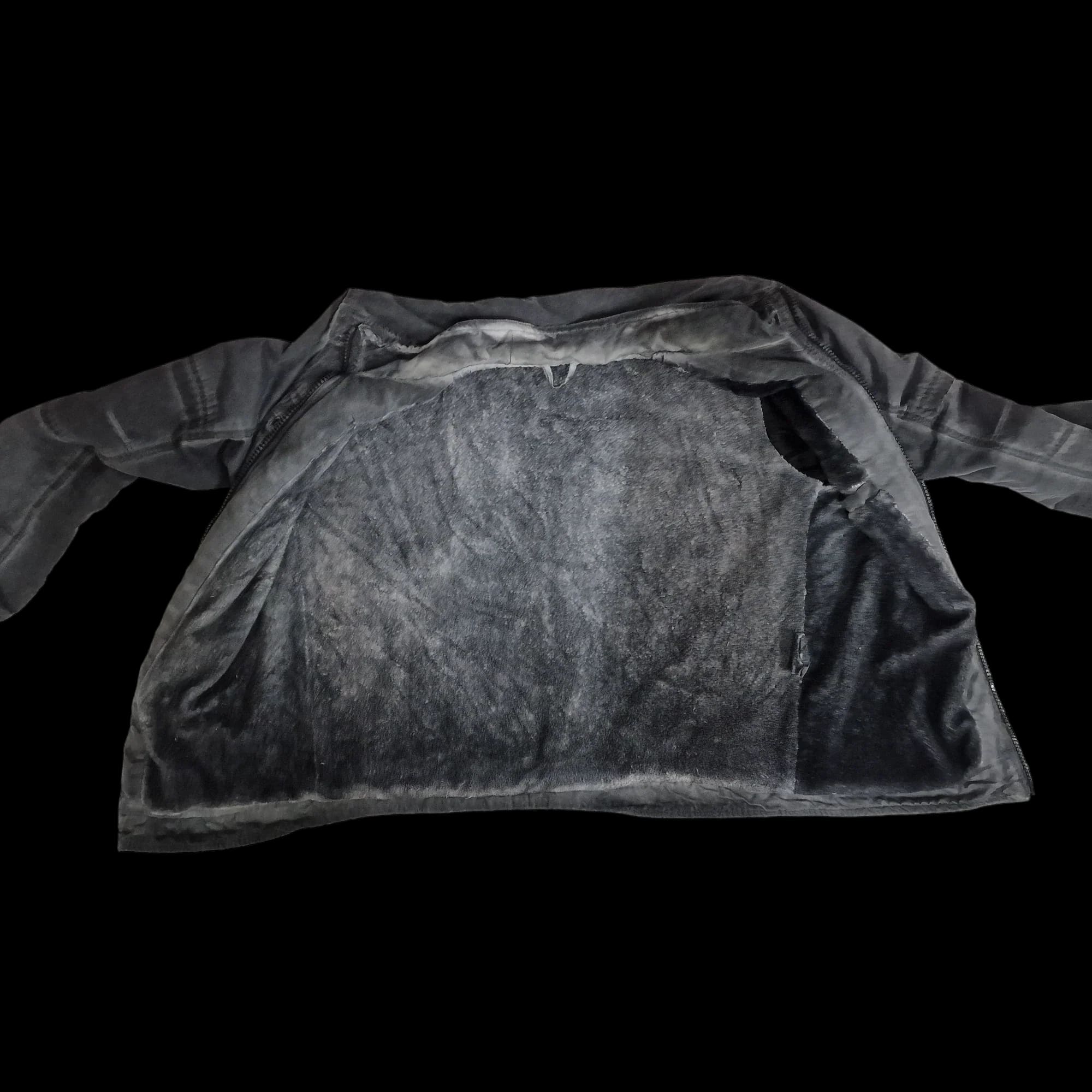 Xray Jeans Mens Grey Biker Jacket UK Large - 6 - 3374