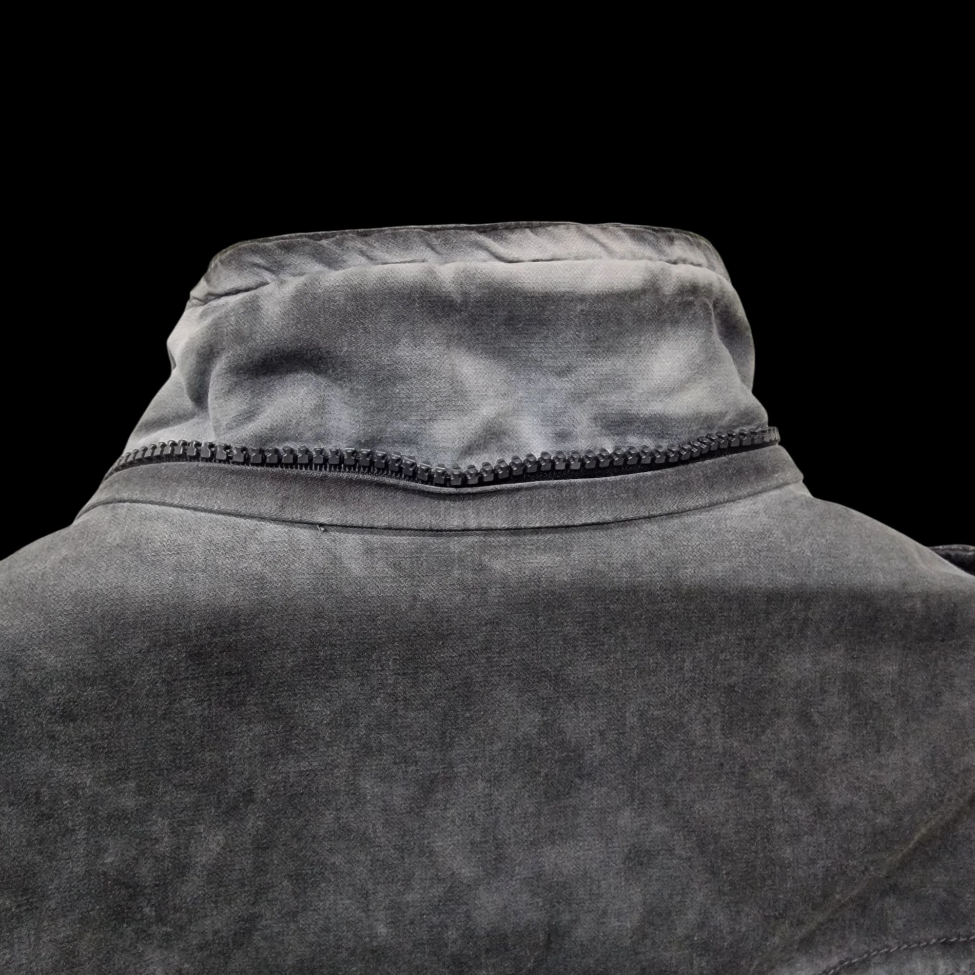 Xray Jeans Mens Grey Biker Jacket UK Large - 10 - 3374