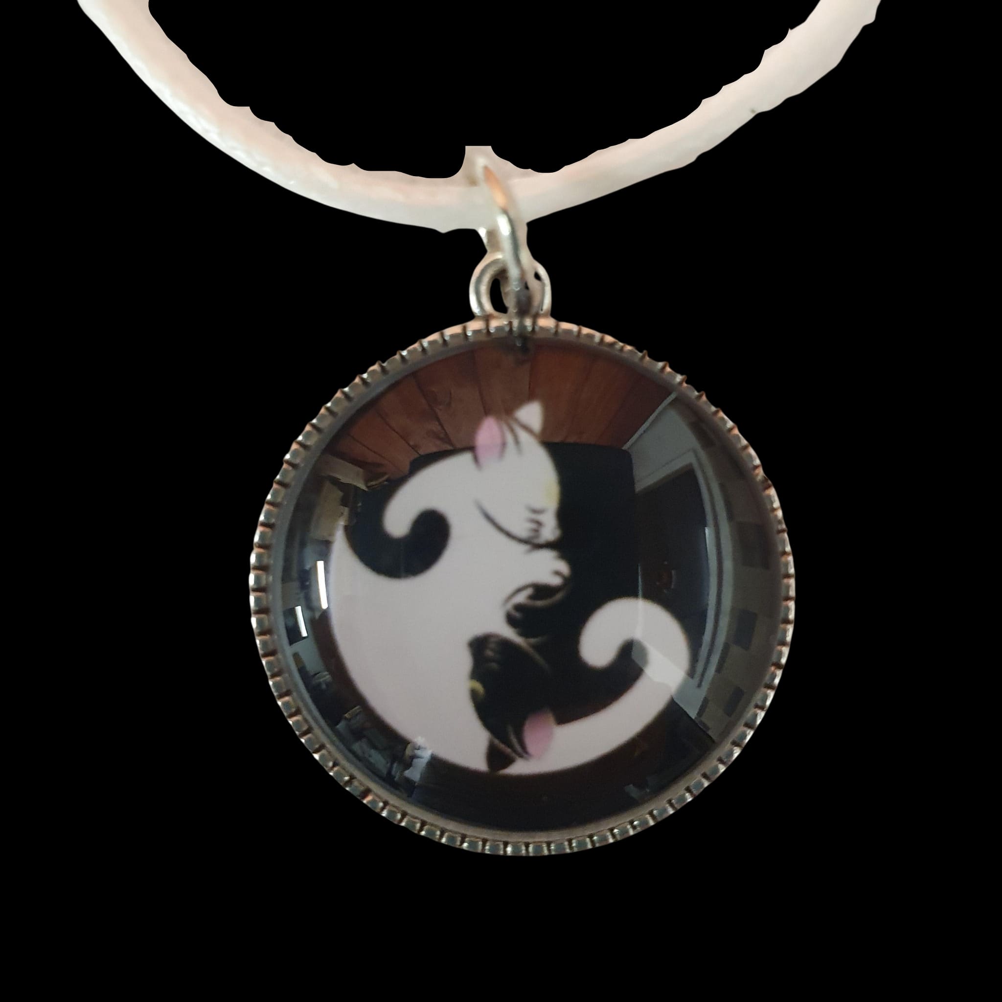 Yin Yang Cats Necklace Pendant Handmade Fashion Jewellery